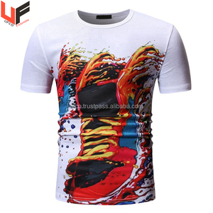 Camiseta con estampado personalizado para hombre y mujer, ropa con logotipo impreso, camiseta de 100 algodón, cantidad informal de seda 150 Gsm, 2 piezas, Unisex - Product Image 3