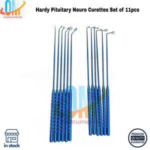 Ensemble de curettes neurochirurgicales Hardy pour l'hypophyse, 11 pièces, instruments chirurgicaux manuels de précision, chirurgie transsphénoidale, haute qualité, réutilisables - Product Image 3