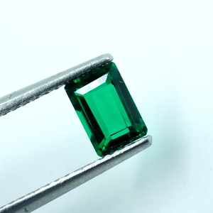HAYAAT GEMS Lab Grown Zambian Emerald Cut Gemstone 0.60 Ct Loose Faceted Stone with Color <b>Change</b> Effect 6x4x3mm - Product Image 4