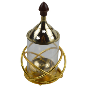 Z.HANDICRAFTS Jyoti Diya en laiton poli, design thème ange en matériau massif indien, pour la décoration festive de Diwali et la décoration intérieure - Product Image 6