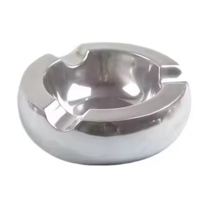Cendrier de poche durable en fer, finition argentée, couleur personnalisable, design moderne et portable pour la maison/l'hôtel/le restaurant - Product Image 6