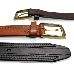 Cinturón de Cuero para Hombre con Acabado Elegante y Ajuste Regulable, Perfecto para Vestimenta Formal, Casual y Uso Diario, Diseño de una Sola Pieza - Product Image 3