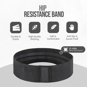 Premium Fitness Combo Set Featuring <b>Hip</b> Resistance Band Adjustable Ankle Strap Barbell <b>Pad</b> and Heavy Duty Lifting Straps 2026 - Product Image 3