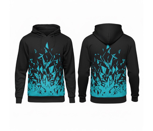 Sudadera con Capucha Sublimada de Diseño Personalizado, Suave y Cómoda, Sudadera Deportiva Personalizada para Equipos, Hombres, Mujeres y Jóvenes, Chaqueta con Capucha para Entrenamiento - Product Image 3