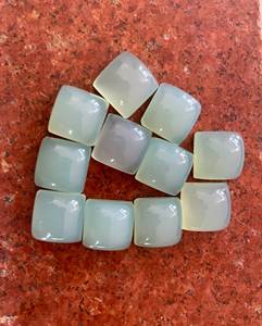 Calcedonia Aqua Cuadrada Natural, Labradorita, Piedras Preciosas Calibradas, Cabujones de Fondo Plano, Compra en Línea al por Mayor Directo de Fábrica - Product Image 4