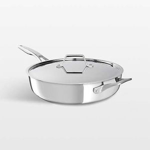 Sartén de Acero Inoxidable de Primera Calidad con Tapa, Compatible con Inducción y Gas, Utensilios de Cocina Resistentes para el Hogar y Restaurantes, en Oferta - Product Image 5