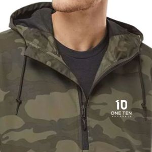 Men's Casual Water Resistant Anorak Windbreaker Jacket Lightweight Hooded <b>Coat</b> for Running Hiking Travel and All Season Outdoor - Product Image 4