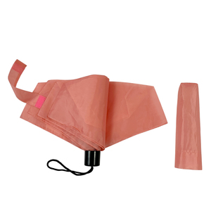 Sombrilla de Viaje Manual Moderna, Ultraligera, de Tres Pliegues, con 6 Varillas, de Tela Pongee, para Sol y Lluvia - Product Image 5