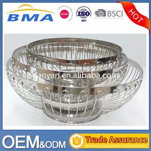 Metal Serving Basket Kitchen Table Fruit Basket Open Wire Fruit Basket Elegant Fruit Bowl Home Decor Basket Dining Table - Product Image 3