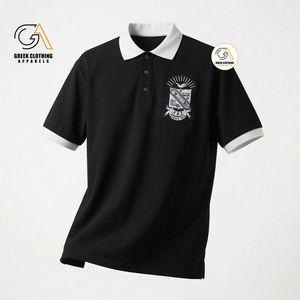 Phi Beta Sigma |   Chemise à manches courtes bleue pour homme, logo imprimé numérique sur le devant, coton sergé décontracté, respirant, séchage rapide, poche, 210g - Product Image 2