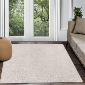 Ultra Soft Brown Geometric Area Rug Set for <b>Large</b> Areas Machine Washable Non-Slip Door <b>Mat</b> for Living Room & Entryway - Product Image 6