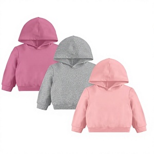 <b>Girls</b> Winter Hooded Sweatshirts Long Sleeve Pullover Hoodie 100% Cotton <b>Fleece</b> Soft Breathable Fabric Solid Color Casual - Product Image 3