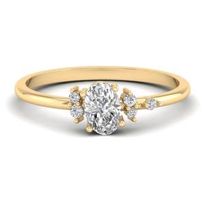 Anillos solitarios REYES personalizados de oro sólido de 14 quilates con diamantes cultivados en laboratorio HPHT CVD para mujer, anillos de promesa de boda brillantes, joyería fina. - Product Image 6