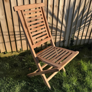 <b>Folding</b> Teak Wood Dining <b>Table</b> Set <b>Round</b> Outdoor Garden Furniture Combo - Product Image 2