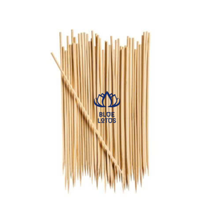 Brochetas de Bambú Natural Disponibles, Palitos Resistentes y Lisos para Servir Barbacoa, Mariscos, Pollo, Verduras y Kebab - Product Image 1