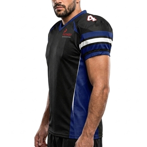 Maillot de football américain par sublimation, vêtements de sport personnalisés, tissu polyester respirant, construction anti-humidité, séchage rapide - Product Image 3