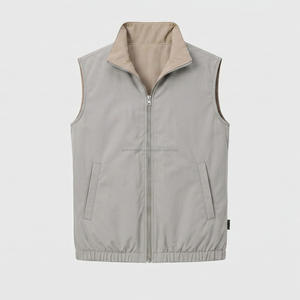 Gilet d'hiver pour homme, haute qualité, vintage, réversible, respirant, logo personnalisé sur le devant, OEM, léger, coupe-vent, multi-poches - Product Image 6