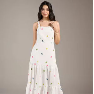 Vestido Maxi Estampado con Cuello en V para Mujer, Diseño Único y Moderno para Verano 2026, Ideal para Playa y Fiestas, Calidad Exclusiva al por Mayor - Product Image 1