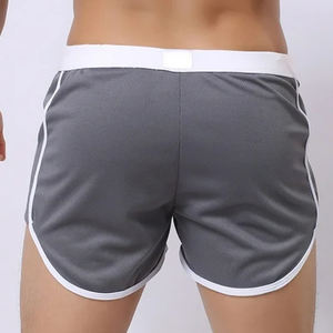 Wholesale <b>Men's</b> Sporty Athletic <b>Running</b> <b>Shorts</b> 100% Polyester Mesh Hot <b>Shorts</b> with Side Pockets and Drawstring Eco-Friendly - Product Image 2