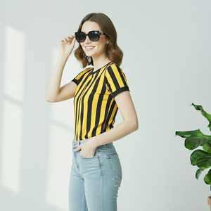 เสื้อยืดผู้หญิงขายดี สวยหรู ดูดี ผ้าฝ้ายคุณภาพพรีเมียม แขนสั้น สำหรับผู้หญิง ราคาขายส่ง - Product Image 3