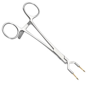 Pince de maintien de couronnes KERAMOGRIP 145 mm en acier inoxydable, pointes diamantées elliptiques, cliquet gradué pour laboratoire dentaire - Product Image 3