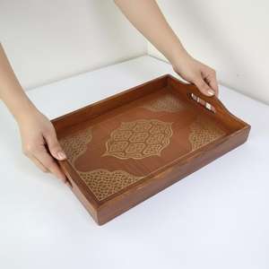 Bandeja de Madera para Servir Aperitivos, Té, Café y Refrescos - Product Image 4