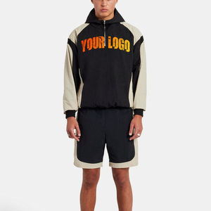 Custom Men Sets Shorts And Hoodies Custom Windbreaker <b>Tracksuit</b> Reflective Zip Up 2 Pcs Nylon Windbreaker Short Sets New Style - Product Image 1