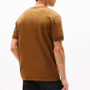 Best Price Men's Short Sleeve <b>100</b>% Cotton <b>Polyester</b> Plain T-<b>Shirt</b> Solid Color Neck Light Breathable Oversized Fit Logo Print - Product Image 2