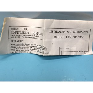 สวิตช์ Chem-Tec LFS-500-0.5, Flow, FSI 230082-002 - อุปกรณ์และอะไหล่เซมิคอนดักเตอร์ระดับโลกที่เชื่อถือได้ - Product Image 4