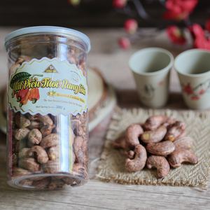 Noix de cajou grillées biologiques en gros, 380 g, qualité supérieure, salées, W240, dans un pot rond - Meilleur rapport qualité-prix, exportées du Vietnam - Product Image 5