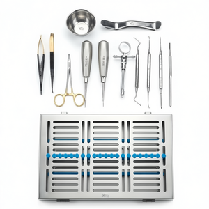 Juego de Instrumentos Quirúrgicos Dentales Básicos, Kit de Cirugía Oral para Extracción e Implantes - Product Image 1