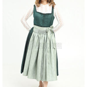 Auténtico Vestido Dirndl Bávaro para el Oktoberfest, Traje Tradicional para Mujer - Product Image 3