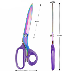 Tijeras de sastre de grado industrial, tijeras para tela, herramienta de corte de precisión afilada de acero inoxidable de alta resistencia - Product Image 4