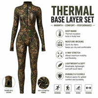 Ensemble de sous-vêtements thermiques pour femmes personnalisé, combinaison à manches longues avec fermeture éclair sur le devant, séchage rapide, extensible, pour les sports d'hiver, combinaison une pièce