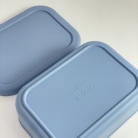 Boîte à lunch en silicone de qualité alimentaire, compatible micro-ondes et lave-vaisselle, contenant bento pour le travail, l'école, les voyages, les enfants, les adultes, les repas en déplacement