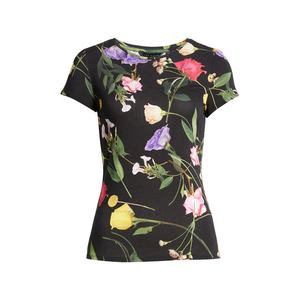 Camiseta de mujer 2023, diseño de sublimación Floral cómodo de alta calidad, ropa informal ecológica para damas jóvenes - Product Image 5