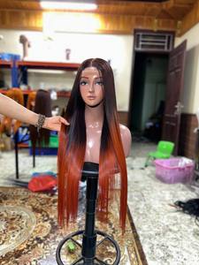 Peluca de cabello humano vietnamita crudo de Color claro Piano, peluca de encaje Frontal HD alineada con cutícula con hueso recto - Product Image 6