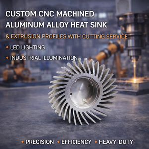 Perfiles de Extrusión de Disipador de Calor de Aleación de Aluminio Mecanizado por CNC Personalizado con Servicio de Corte para Iluminación LED e Iluminación Industrial - Product Image 2
