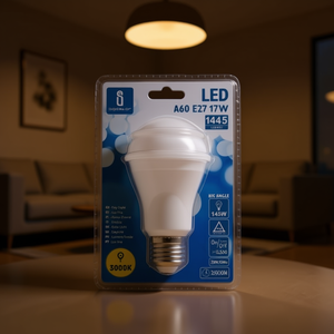 Lampadina LED A60 E27 17W 3000K Bianco Caldo 1445 Lumen a Risparmio Energetico per Retrofit e Aggiornamento - Product Image 3