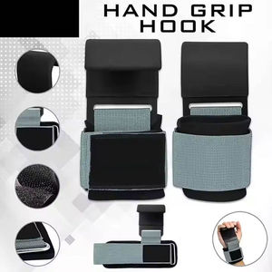 Ganchos de Elevación de Acero de Grado Comercial con Revestimiento Antideslizante Duradero para Gimnasios, Estudios de Crossfit y Equipos de Gimnasio en Casa - Product Image 2