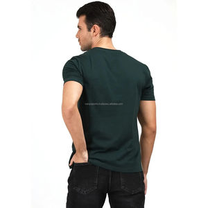 Wholesale Men's 100% Cotton Gym <b>T</b> <b>Shirt</b> Custom <b>Muscle</b> Fit Breathable Jersey Slim Crewneck Casual Design - Product Image 5