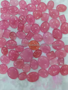 Lote de piedras preciosas calibradas cabujón de pera de cuarzo rosa más vendido de piezas de cuarzo con parte posterior plana para joyería hecha a mano - Product Image 2