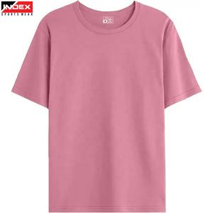 เสื้อยืดคอกลมสีพื้นพรีเมียมสำหรับผู้ชาย แขนสั้น ผ้าฝ้ายนุ่ม สวมใส่สบาย เหมาะสำหรับใส่ลำลองและเล่นกีฬา - Product Image 1