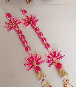 COLLECCIÓN AARNA Guirnalda de Caléndulas Artificiales con Pompones para Decoración de Bodas, Diwali, Cumpleaños, Eventos, Festivales, Pooja, Mandap y Escenarios - Product Image 1