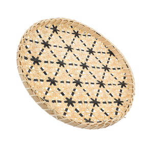 ถาดเสิร์ฟไม้ไผ่ธรรมชาติทำมือจากเวียดนามสำหรับใส่อาหาร ตะกร้าผลไม้ ตะกร้าแขวนผนังสำหรับตกแต่ง B2B - Product Image 3