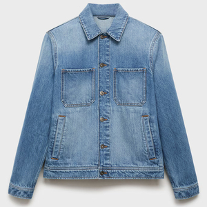 Veste en jean unisexe premium pour hommes et femmes, coupe ample, style streetwear, délavée à l'acide, effet usé, haute qualité, vente en gros - Product Image 5