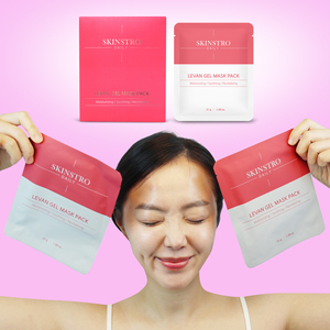 มาส์กหน้าไฮโดรเจลพรีเมียม SKINSTRO สูตรคอลลาเจนเลวาน สำหรับทุกสภาพผิว ขนาดพกพา กลิ่นดอกไม้หอมอ่อนๆ ผลิตในเกาหลี - Product Image 4