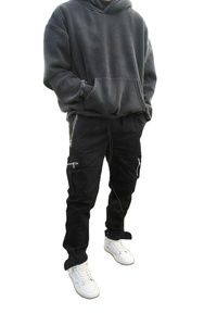 Sweat-shirts à capuche unisexes pour hommes de haute qualité, surdimensionnés, lourds, 100% coton, sweats-shirts personnalisés unis - Product Image 3