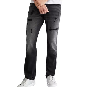 Fashionable Hot Sale Wholesale Low Price <b>Men</b> Denim <b>Jeans</b> <b>Work</b> Wear Washed Solid High Quality for Boys - Product Image 1