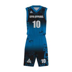 Ensemble short et maillot de basket réversibles, vêtements de sport respirants, fabrication OEM, marque privée, fournisseur en gros - Product Image 1
